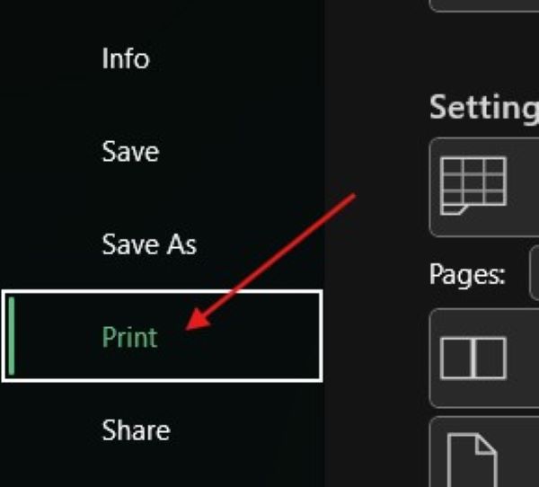 how to save excel as pdf