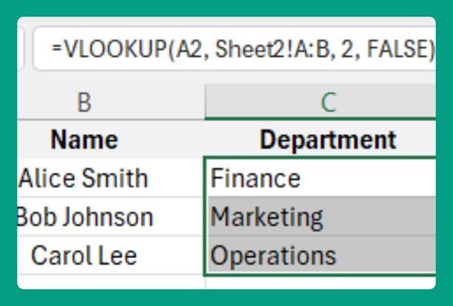 How to Cross Reference Two Excel Sheets (Easiest Way in 2025)