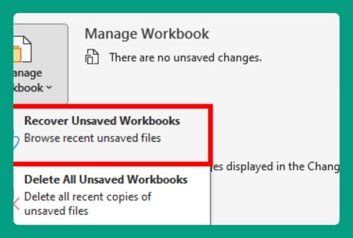 Recover Unsaved Changes in Excel (2024 Update)