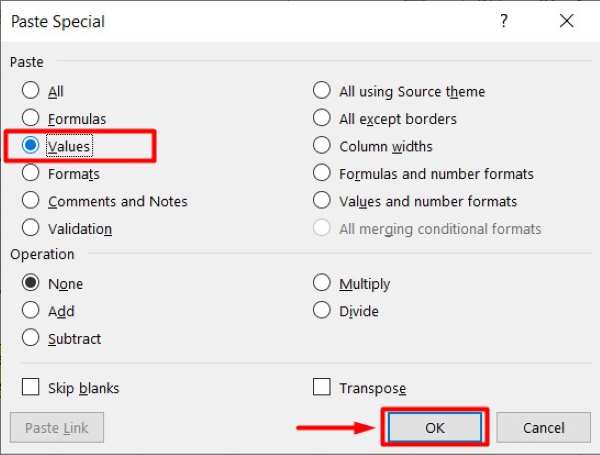 excel fill blanks with value above