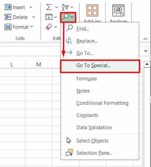 excel fill empty cells with value above