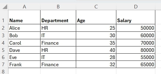 how to filter a list in excel