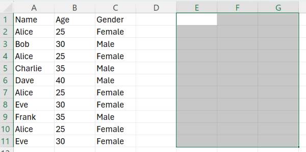 excel how to filter unique values