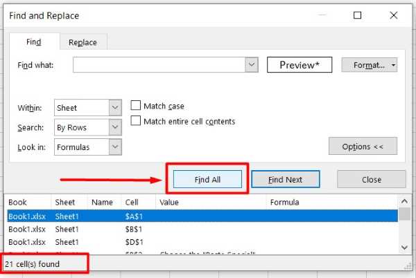 show merged cells in excel