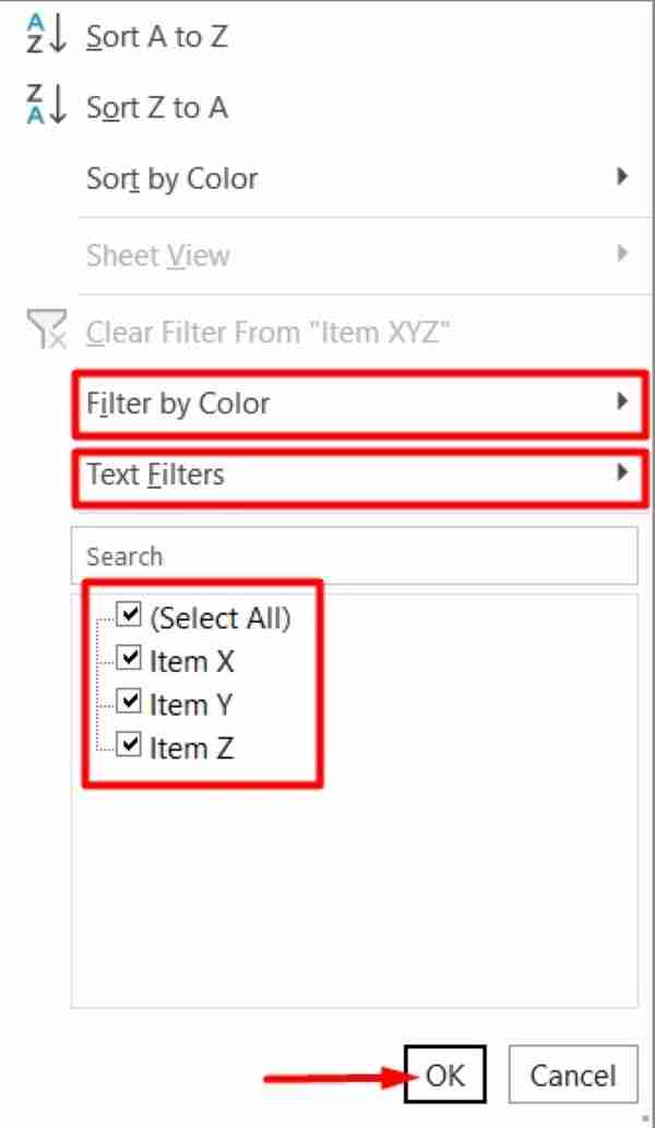 how to save filters in excel