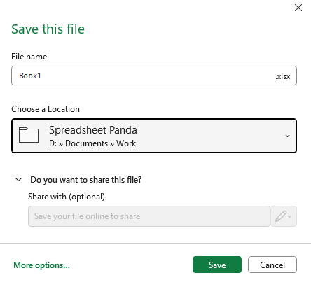 save one sheet in excel as separate file