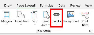 how to get rid of page break lines in excel