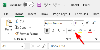 how to add table lines in excel