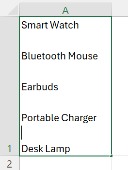 how to space lines in excel