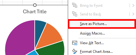 how to save chart as image in excel