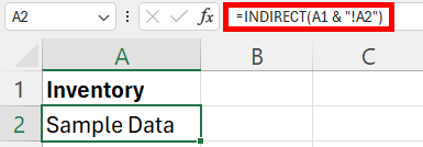 reference different sheet excel