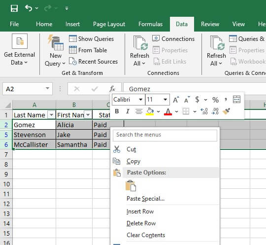 how to filter and delete rows in excel