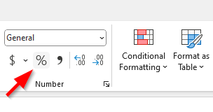 excel percentage bar