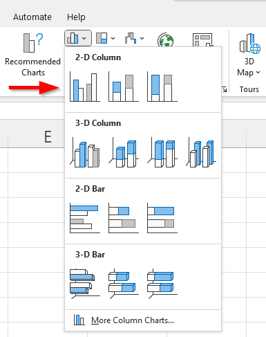 excel data bar percentage