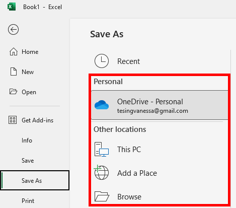 how to save a copy in excel