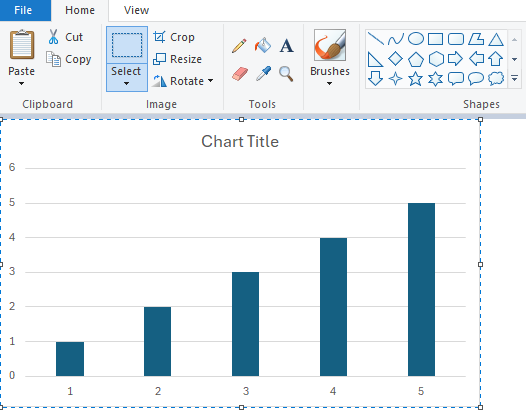 how to save graph from excel