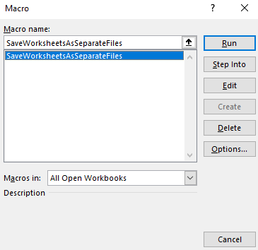 excel save sheets as separate files