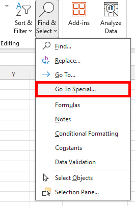 excel remove blank lines