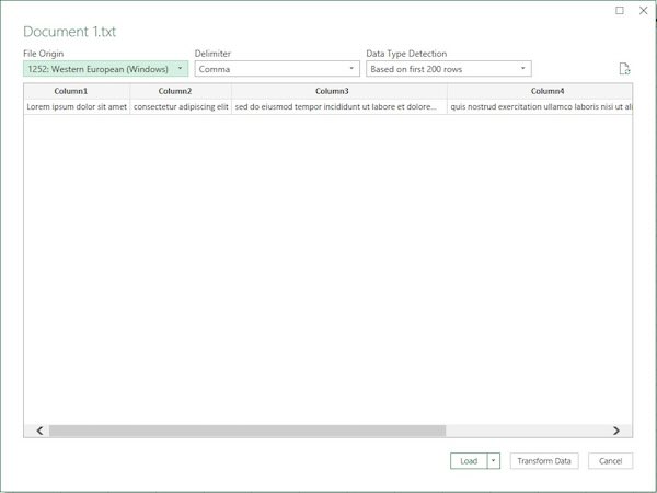 how to import word doc into excel