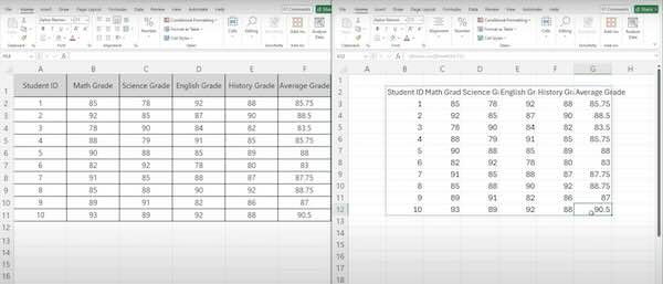 excel import range from another sheet