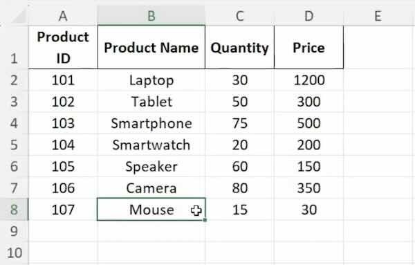 how to duplicate cells in excel