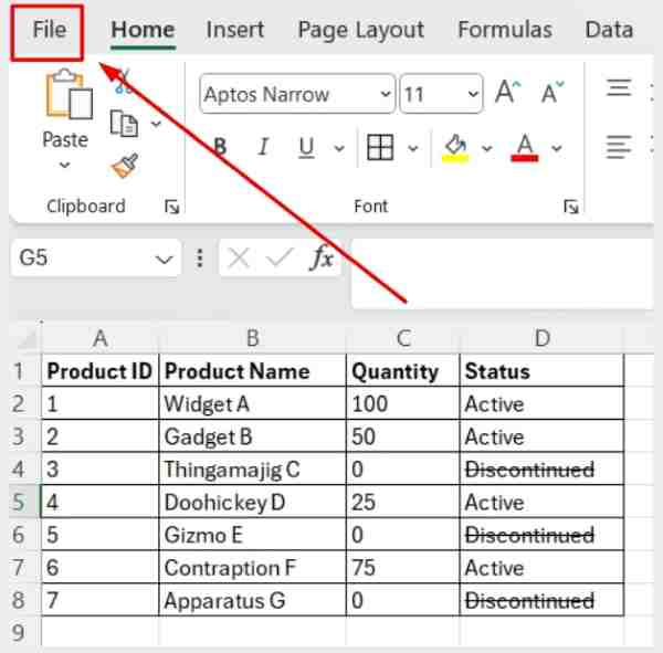 excel filter by strikethrough