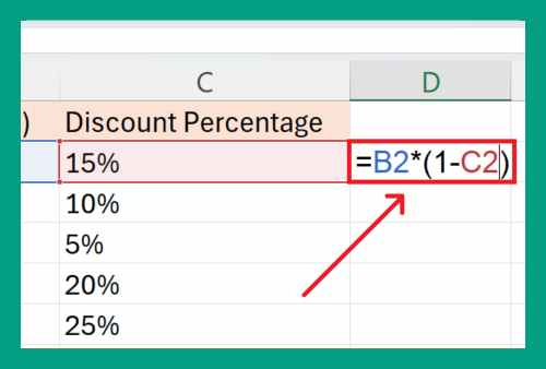 How to Subtract a Percentage in Excel (Easiest Way in 2025)