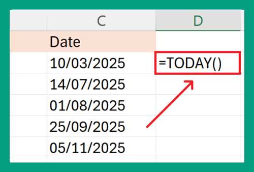 How to Subtract a Date From Today in Excel (Easiest Way in 2025)