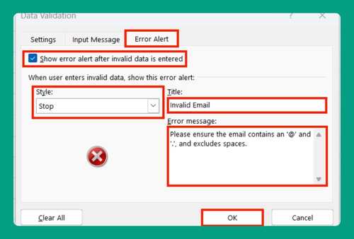 Data Validation for Email Addresses in Excel (2025 Guide)