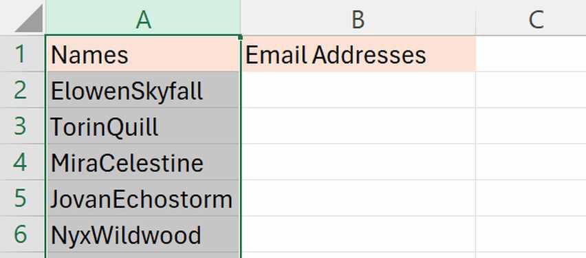 excel convert text to email address 
