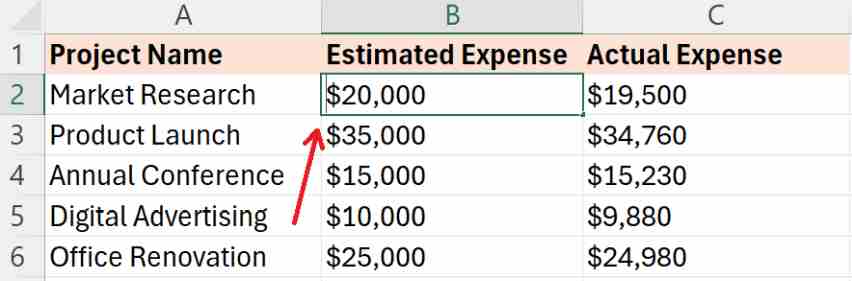 approximate symbol on excel